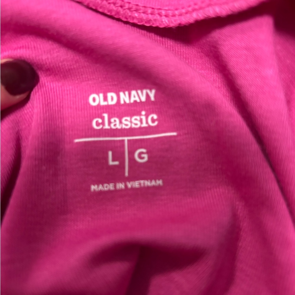 Old Navy Vibrant Pink Long Sleeve Top - Picture 5 of 6